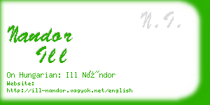 nandor ill business card